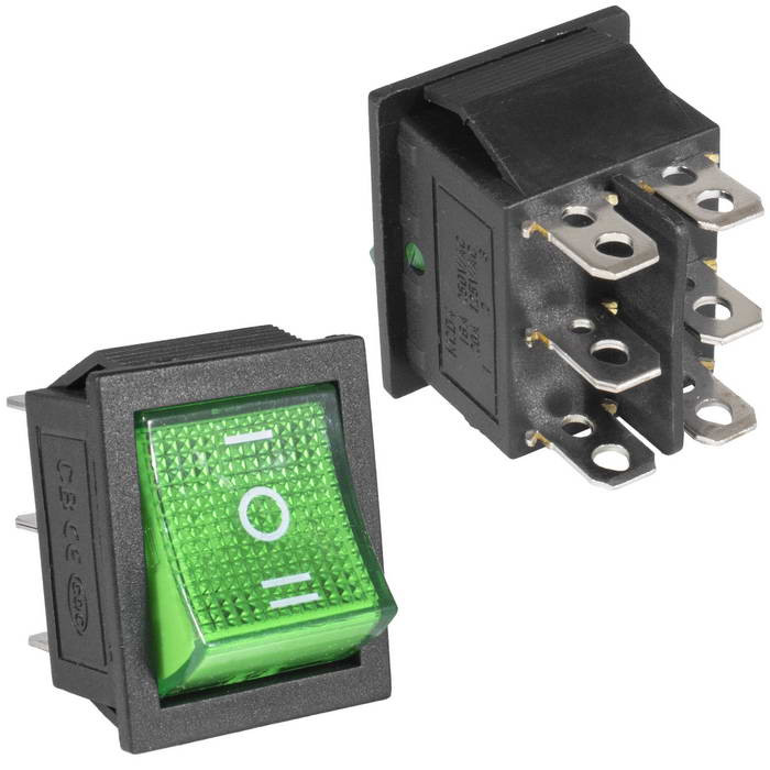 KCD4-203N-C6-G/6P on-off-on, Переключатель - изображение 1