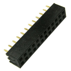 PBD2-24 (PBD2-2x12) 2.0 мм, Розетка штыревая