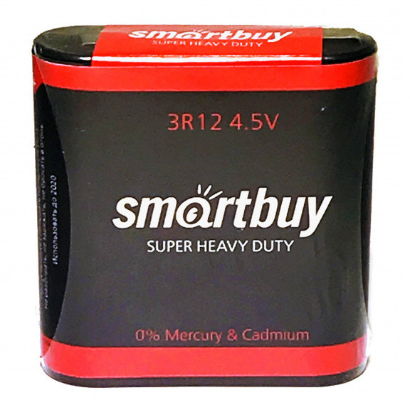 Батарейка 3R12 (3336), SmartBuy 4.5 В - изображение 1