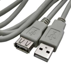 USB-A F USB-A M 5m, USB-удлинитель 5 метров