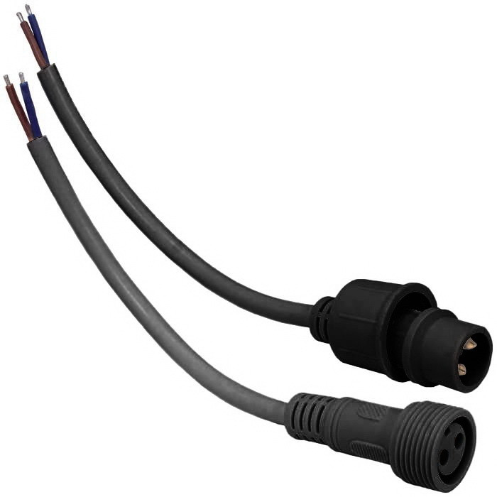 2pin WP L=40 D=21.5mm 2, Разъем герметичный - изображение 1