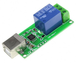 Модуль USB реле 5В 10А, 1 канал