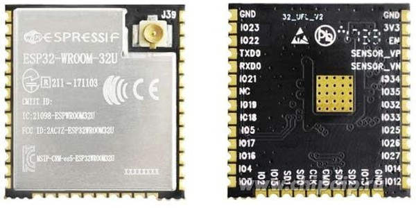 ESP32-WROOM-32U [4MB] Espressif, Модуль ESP32-DOWD с разъемом для внешней антенны - изображение 1
