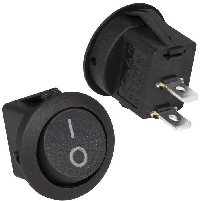 RS-101-8C on-off черный, Переключатель - изображение 1