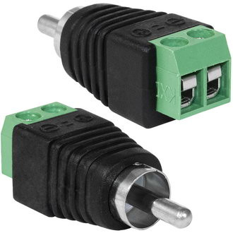 JT-1269, Разъем RCA "Тюльпан" на клеммник "папа" - изображение 1