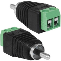 JT-1269, Разъем RCA "Тюльпан" на клеммник "папа"