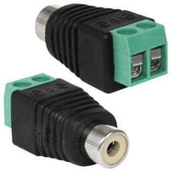 JT-1270, Разъем RCA "Тюльпан" на клеммник "мама"
