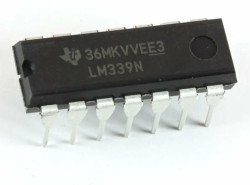 LM339N (аналог К1401СА1), Счетверенный компаратор [DIP-14]