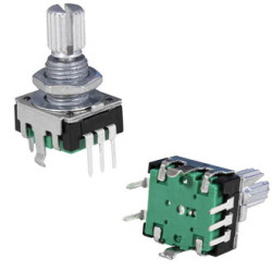 PEC11R 24/24 15mm, Энкодер инкрементный двухканальный + выключатель + крепление