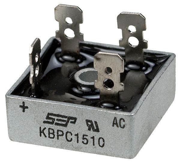 KBPC1510 (BR1510), Диодный мост 15А 1000В [KBPC] - изображение 1