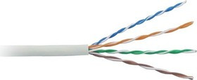 Кабель витая пара UTP 4х2х26AWG CAT5E solid CCA, серый (за метр) - изображение 1