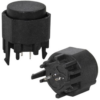 KS12-P1.5-BBN-5N-S, Кнопка миниатюрная без фиксации, 10.9x11.1 - изображение 1