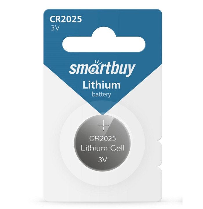 Батарейка CR2025, SMARTBUY Lithium 3В - изображение 1