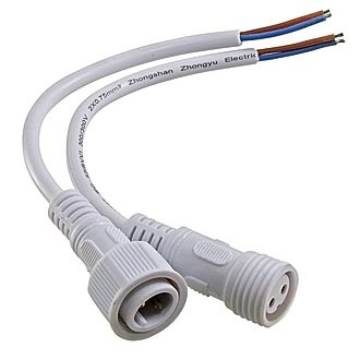 2pin WP L=40 D=21.5mm 2x0.75mm IP69, Разъем герметичный - изображение 1