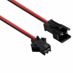 Разъем VSM-PLUG (черный) папа-мама (комплект), с проводом 22AWG, комплект для Li-Pol батарей от дронов (10 см)