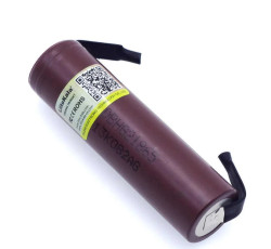 Аккумулятор Liitokala 18650Lii-HG2-N Li-ion, 3.7В, 3000mAh (высокотоковый с выводами)