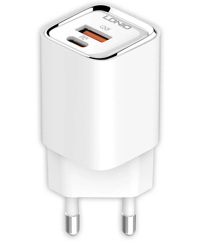 Сетевое зарядное устройство для телефона LDNIO A2317C 30W PD + QC3.0 (быстрая зарядка) - изображение 1