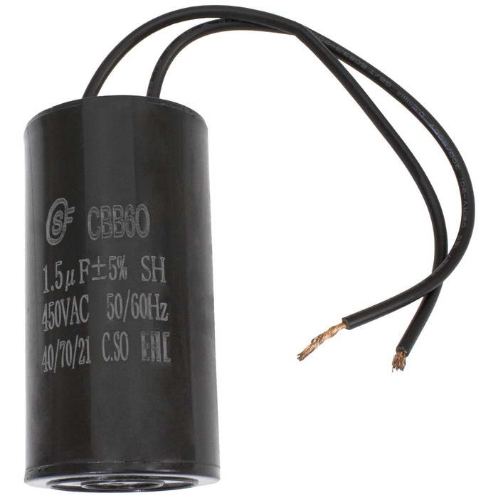 CBB60 1.5uF 450V WIRE (SAIFU), Конденсатор - изображение 1