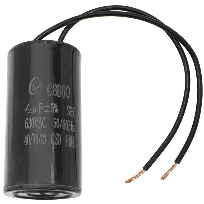 CBB60 4uF 630V WIRE (SAIFU), Конденсатор - изображение 1