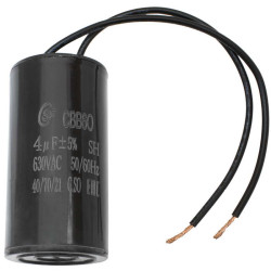 CBB60 4uF 630V WIRE (SAIFU), Конденсатор