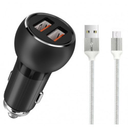 Автомобильное зарядное устройство LDNIO C503Q + Lightning, 36Вт