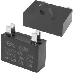 CBB61 1 uF 450V 4 PIN (SAIFU), Конденсатор