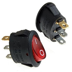 DAV R/3P on-off, Переключатель ON-OFF 3 контакта (6A 250VAC)