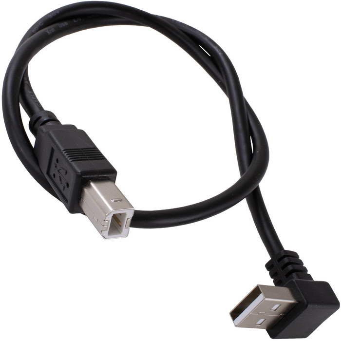 USB2.0 A(m)angle-USB B(m) B 0.5m, Компьютерный шнур - изображение 1