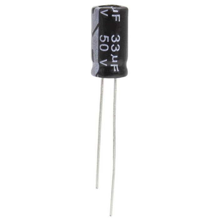 33 UF 50V 105*C 6,3*12 (JWCO), Конденсатор - изображение 1