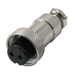 GX12M-2A (1-565- 2), Розетка на кабель, 2 контакта