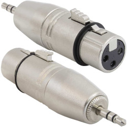JD-486 / XLR 3P F-mini jack 3.5 M, Разъем