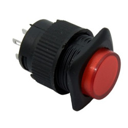 R16-504AD-R Lock, Кнопка красная OFF-ON 3А