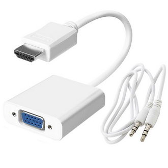 HDMI (m)-VGA (f)+AUX, Переходник HDMI - VGA + AUX - изображение 1
