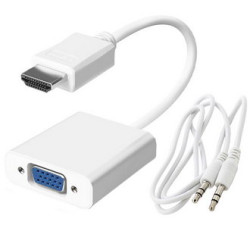 HDMI (m)-VGA (f)+AUX, Переходник HDMI - VGA + AUX