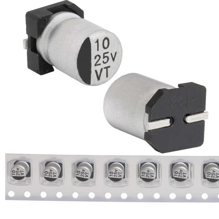 10 uF 25 V 105C 4*5.4 VT, Конденсатор - изображение 1