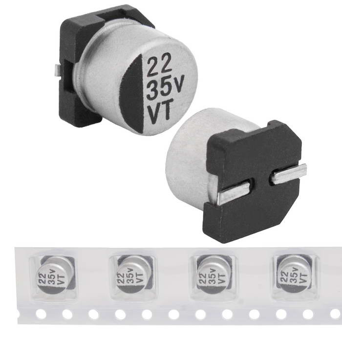 22 uF 35 V 105C 5*5.4 VT, Конденсатор - изображение 1