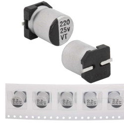 220 uF 25 V 105C 8*10.5 VT, Конденсатор