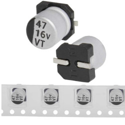 47 uF 16 V 105C 5*5.4 VT, Конденсатор