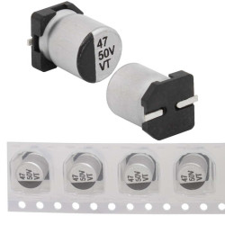 47 uF 50 V 105C 6.3*7.7 VT, Конденсатор