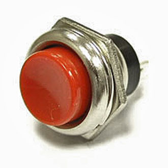 PBS-26B, Кнопка OFF-(ON) 1A 250VAC красная, без фиксации - изображение 1