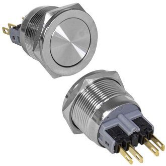 GQ22PF-11/N, Кнопка антивандальная ON-(OFF)+OFF-(ON) (5A 250VAC, D-25мм) - изображение 1