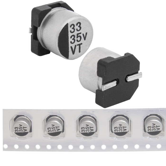 33 uF 35 V 105C 6.3*5.4 VT, Конденсатор - изображение 1