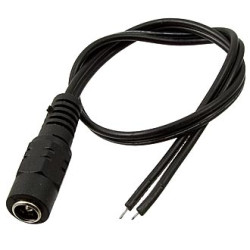 JR-F29A DC 5.5*2.1 mm, Вилка 5.5х2.1 мм с проводом 30 см