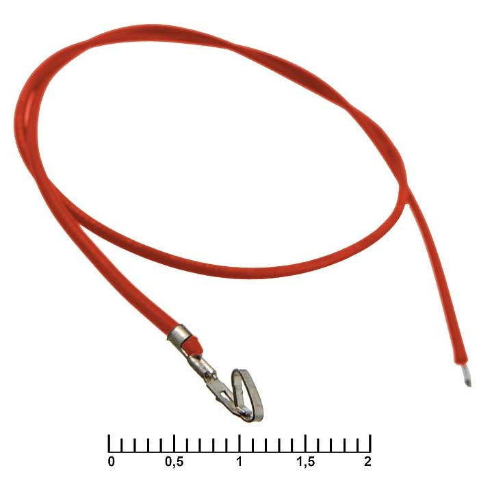 HU 2,54 mm AWG26 0,3m red, Разъем - изображение 1