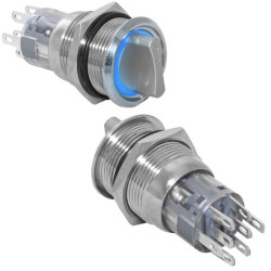 LAS2-AGQ-11X/31/B/N on-on, Кнопка антивандальная