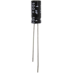 1 UF 100V 105*C 5*11 (JWCO), Конденсатор