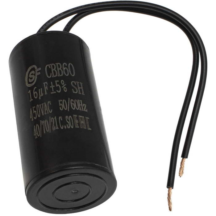 CBB60 16uF 450V WIRE (SAIFU), Конденсатор - изображение 1