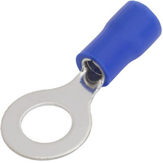 RV2-6 blue, Наконечник на провод синий, тип "О" - изображение 1
