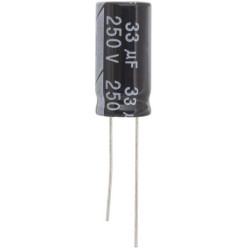 33 UF 250V 105*C 10*20 (JWCO), Конденсатор