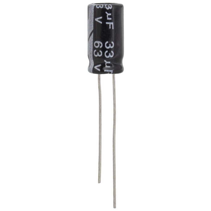 33 UF 63V 105*C 6*12 (JWCO), Конденсатор - изображение 1